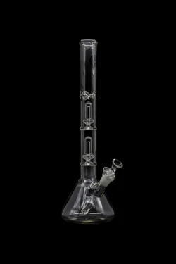 LA Pipes Single or Double Showerhead Perc Beaker Bong