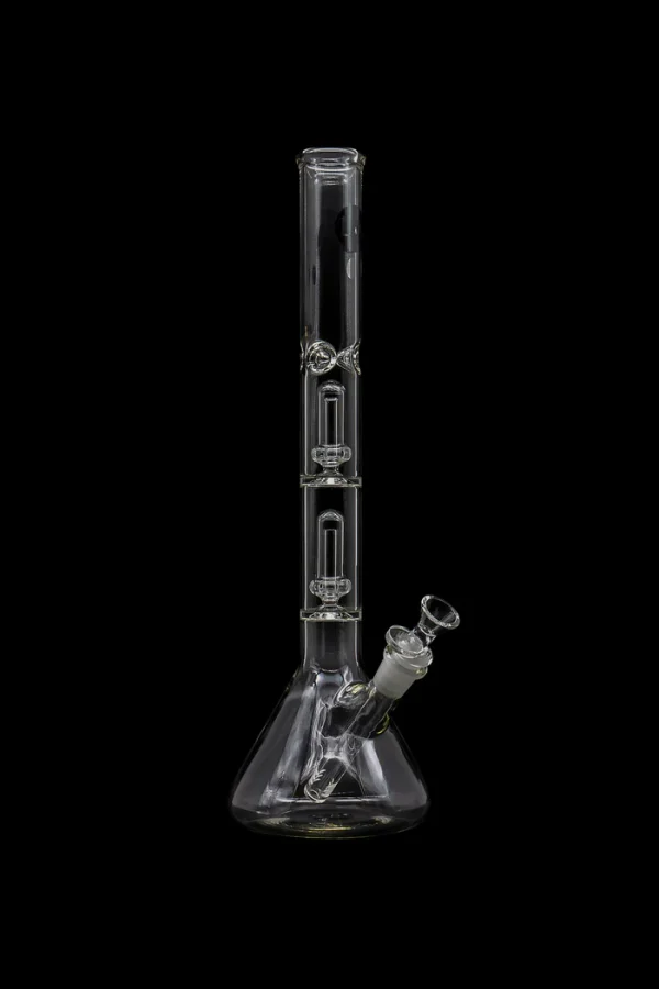 bong_001_01 LA Pipes Single or Double Showerhead Perc Beaker Bong