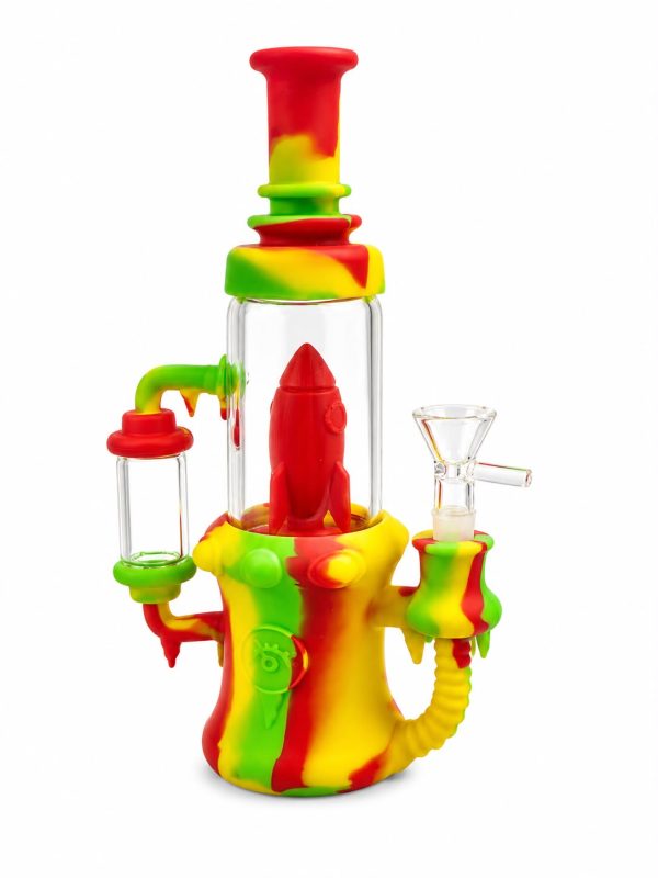WhatsApp Image 2026-07-14 at 4.59.42 PM Bong de Silicona con Cámara de Vidrio – Diseño Rocket Edition