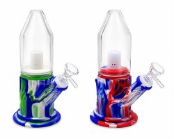 WhatsApp Image 2026-07-14 at 6.55.16 PM Bong de Silicona con Campana de Vidrio – Compacto y Resistente
