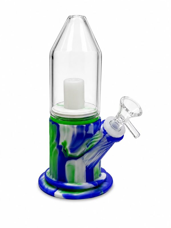 WhatsApp Image 2026-07-14 at 6.58.11 PM Bong de Silicona con Campana de Vidrio – Compacto y Resistente