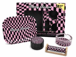 WhatsApp Image 2026-07-15 at 2.43.44 PM Blazy Susan 4 Piece Set – Pink Checkered Edition