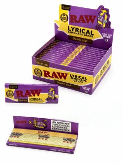 WhatsApp Image 2026-07-15 at 8.27.35 PM RAW x Lyrical Lemonade Grape King Size Wide – Organic Hemp Rolling Papers