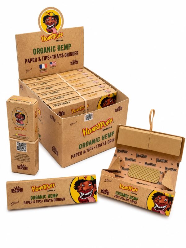 WhatsApp Image 2026-07-16 at 1.31.02 PM HoneyPuff Organic Hemp Paper & Tips + Tray & Grinder