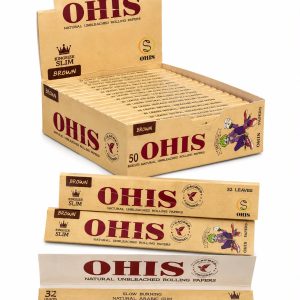 OHIS Brown King Size Slim Rolling Papers