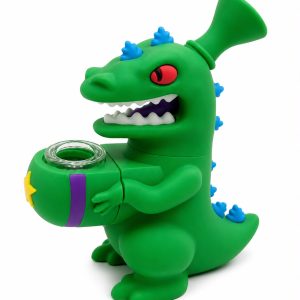 Pipa de Silicona con Diseño de Dinosaurio