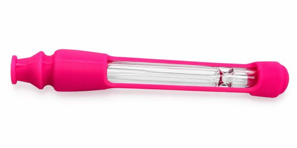 WhatsApp Image 2026-07-18 at 9.29.19 PM Pipa Taster de Vidrio con Funda de Silicona Rosa