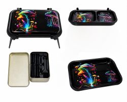 WhatsApp Image 2026-07-19 at 3.47.20 PM Bandeja Plegable Premium con Diseño Psicodélico de Hongos + Kit de Accesorios