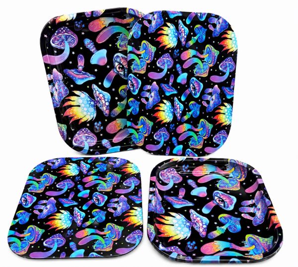 WhatsApp Image 2026-07-19 at 4.23.11 PM Bandeja Metálica Premium con Tapa Magnética – Diseño Psychedelic Mushrooms
