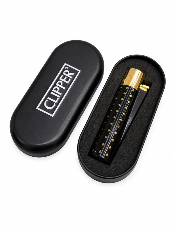 WhatsApp Image 2026-07-20 at 5.12.04 PM Encendedor Clipper Metálico Negro/Dorado con Estuche