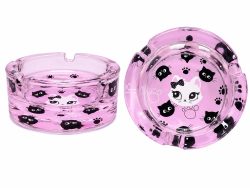 WhatsApp Image 2026-07-20 at 6.47.33 PM Cenicero de Vidrio Decorativo – Diseño Gatitos Rosa