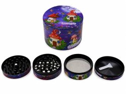 WhatsApp Image 2026-07-20 at 7.37.47 PM Grinder metálico de 4 piezas con diseño de hongos