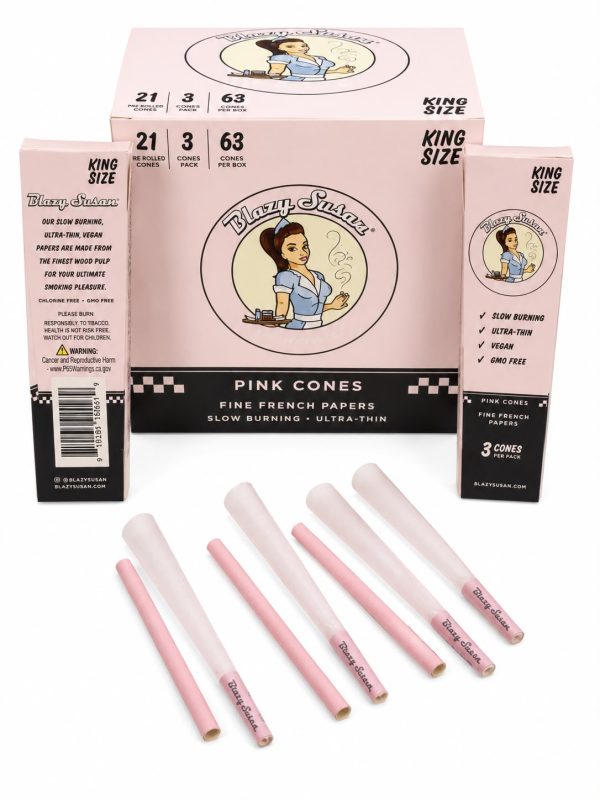 WhatsApp Image 2026-07-22 at 4.37.42 PM Blazy Susan Pink Cones King Size – Conos Prearmados Rosados