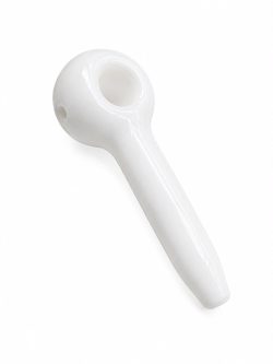 Pipa de Vidrio Blanca