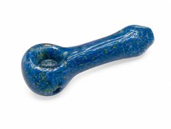 Pipa de Vidrio Azul Jaspeada