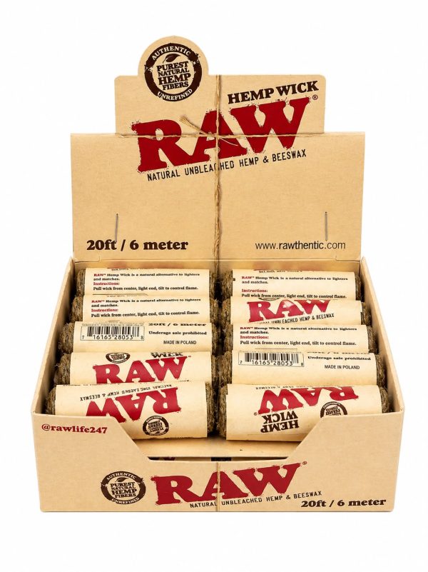 RAW Hemp Wick 20 ft (6 metros)
