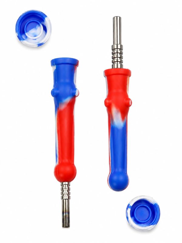 Néctar Collector de Silicona Rojo, Azul y Blanco