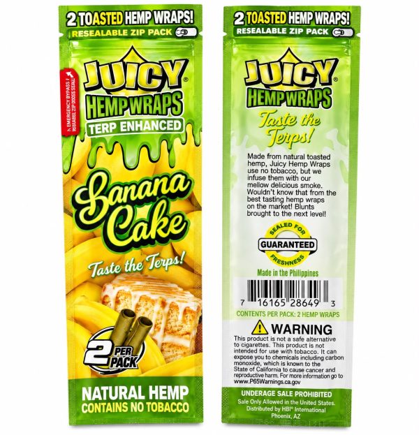JUICY Hemp Wraps – Banana Cake 🍌🌿