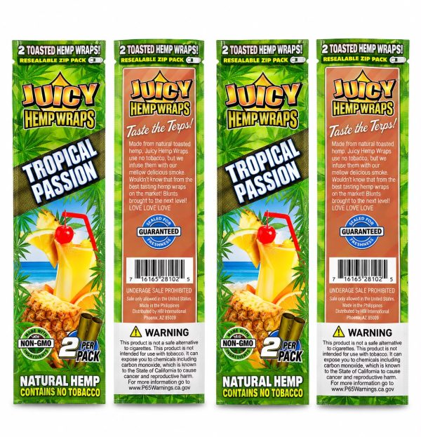 JUICY Hemp Wraps – Tropical Passion 🍍🍹🌿