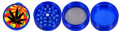 Grinder Azul de 4 Piezas – Diseño Psicodélico 🌿💙