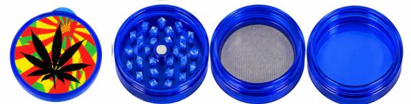WhatsApp Image 2026-09-21 at 8.30.39 PM (1) Grinder Azul de 4 Piezas – Diseño Psicodélico 🌿💙