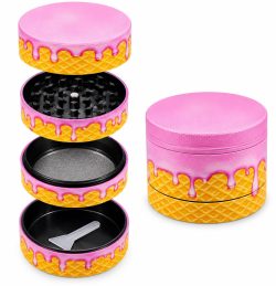 WhatsApp Image 2026-09-21 at 8.58.11 PM 🍦 Grinder 4 Piezas Ice Cream – Diseño Pink & Waffle