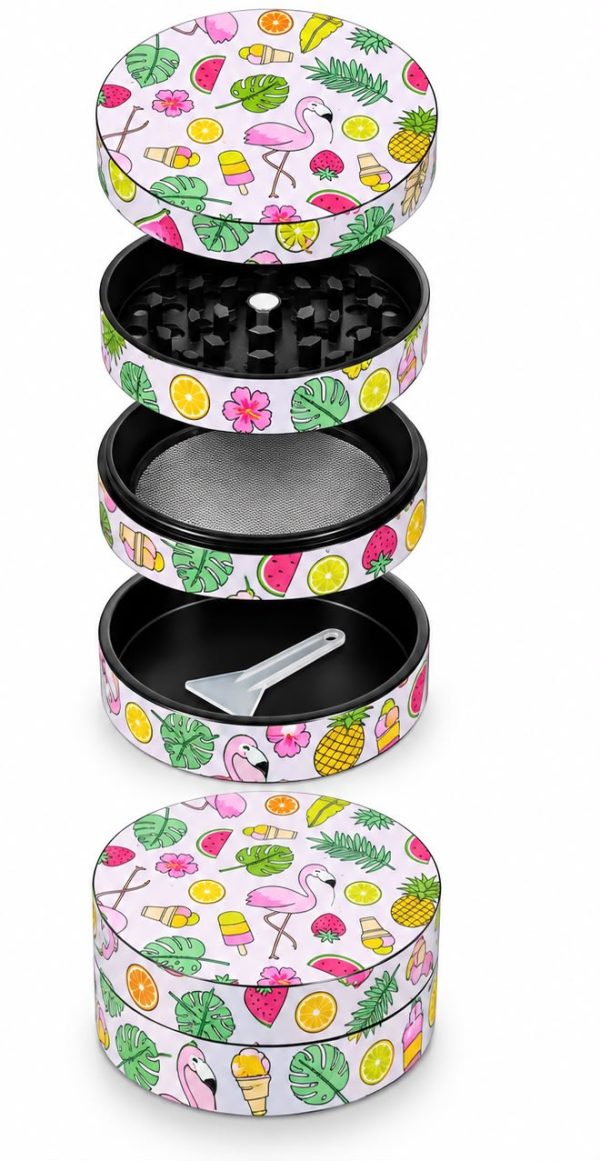 Grinder 4 Piezas – Diseño Tropical 🌴🍍
