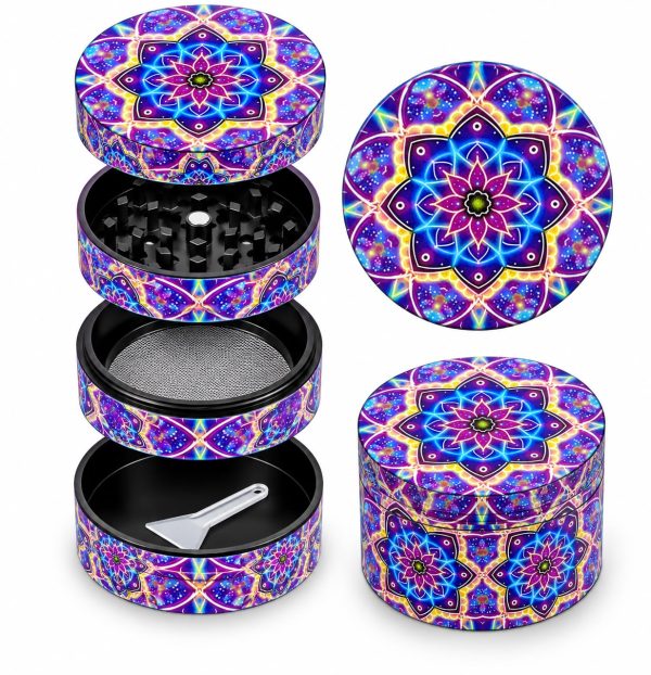 Grinder 4 Piezas – Diseño Mandala