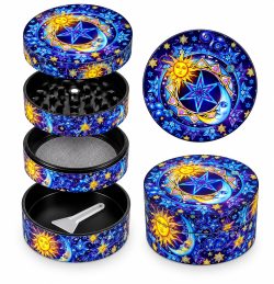 Grinder 4 Piezas – Diseño Sol & Luna 🌙☀️