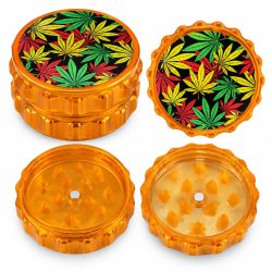 Grinder Metálico Diseño Hojas 🍃