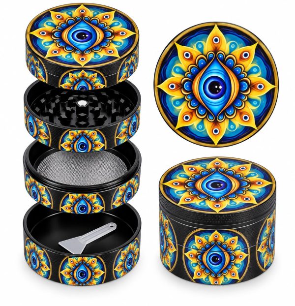 Grinder 4 Piezas Mandala – Ojo Turco