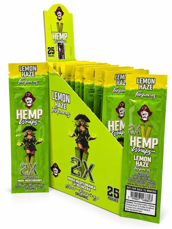 Hemp Wraps Lemon Haze – Terpene Infused 🍋