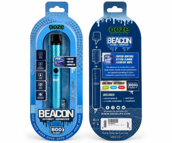 Ooze Beacon Extract Vaporizer 800 mAh – Arctic Blue 🔵
