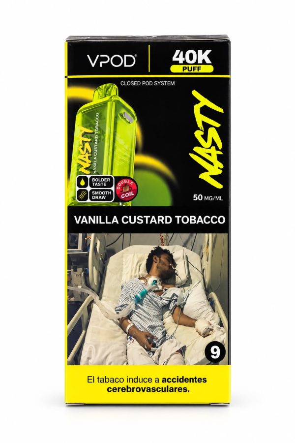 VPOD NASTY 40K Puff – Vanilla Custard Tobacco