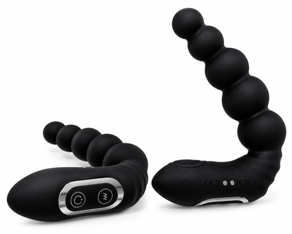 Masajeador Anal Vibratorio Recargable Negro 🖤
