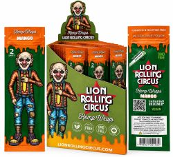 Lion Rolling Circus Mango – Hemp Wraps 🥭🌿