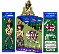 Lion Rolling Circus Blueberry – Hemp Wraps 🫐🌿