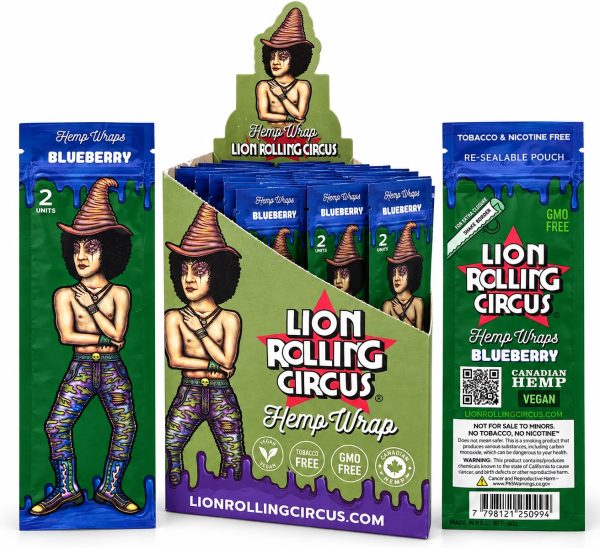 Lion Rolling Circus Blueberry – Hemp Wraps 🫐🌿