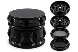 Grinder de 4 piezas negro brillante – Robleto